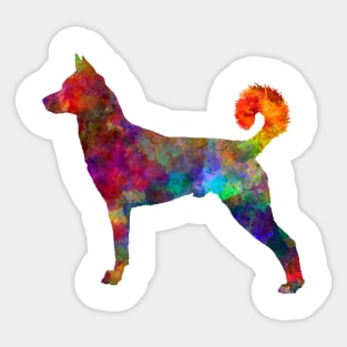 canaan dog in watercolor Sticker